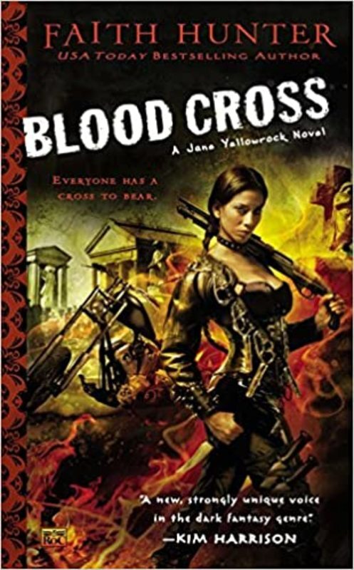 Book cover for "Blood Cross" by Faith Hunter