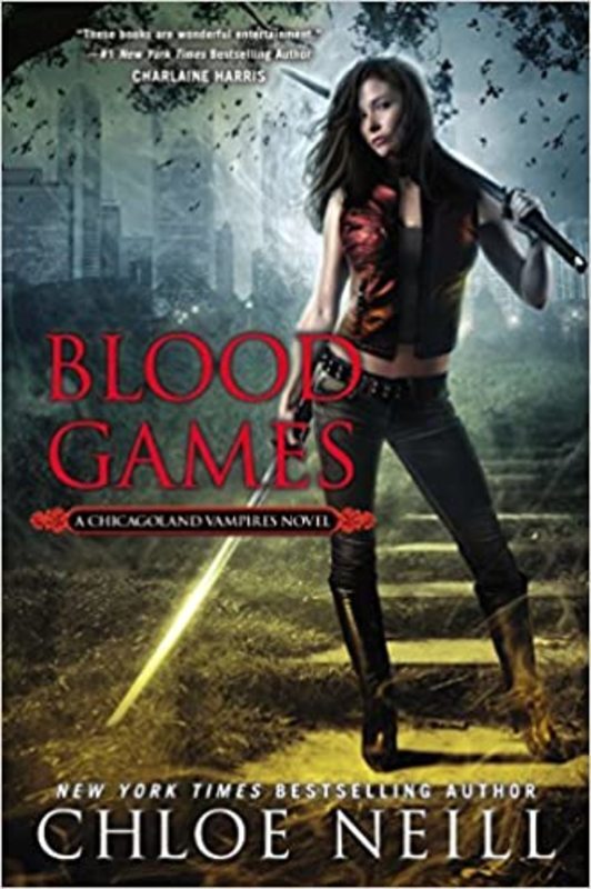 Book cover for "Blood Games" by Chloe Neill