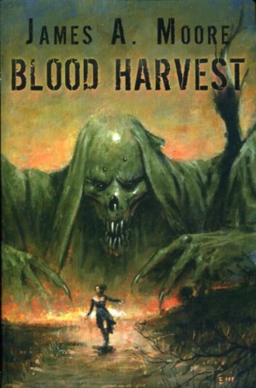 Book cover for "Blood Harvest" by James A Moore