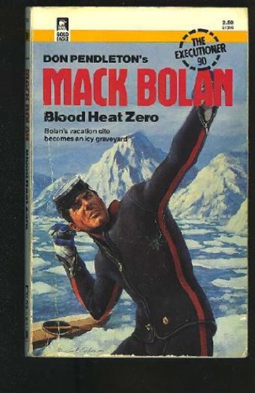 Book cover for "Blood Heat Zero" by Don Pendleton