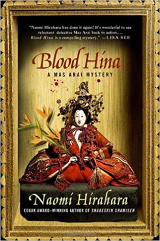 Book cover for "Blood Hina" by Naomi Hirahara