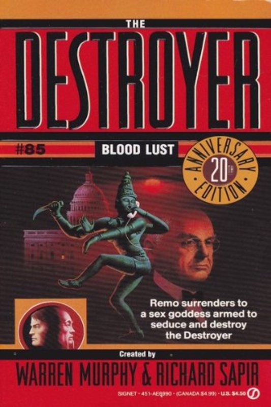 Book cover for "Blood Lust" by Warren Murphy