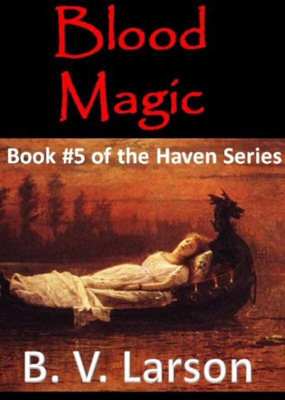 Book cover for "Blood Magic" by BV Larson