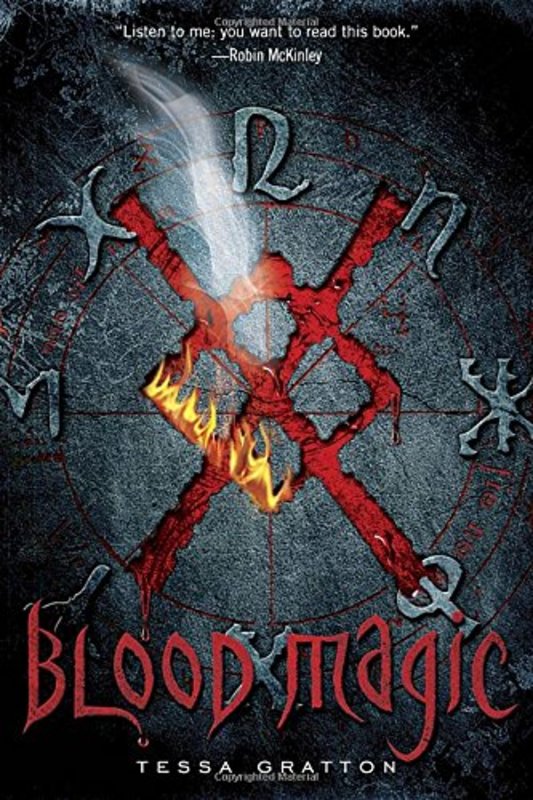Book cover for "Blood Magic" by Tessa Gratton