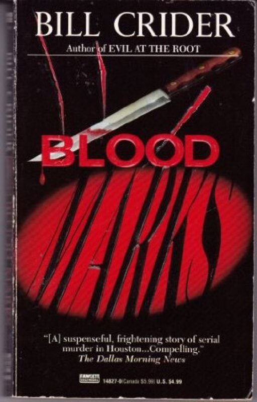 Book cover for "Blood Marks" by Bill Crider