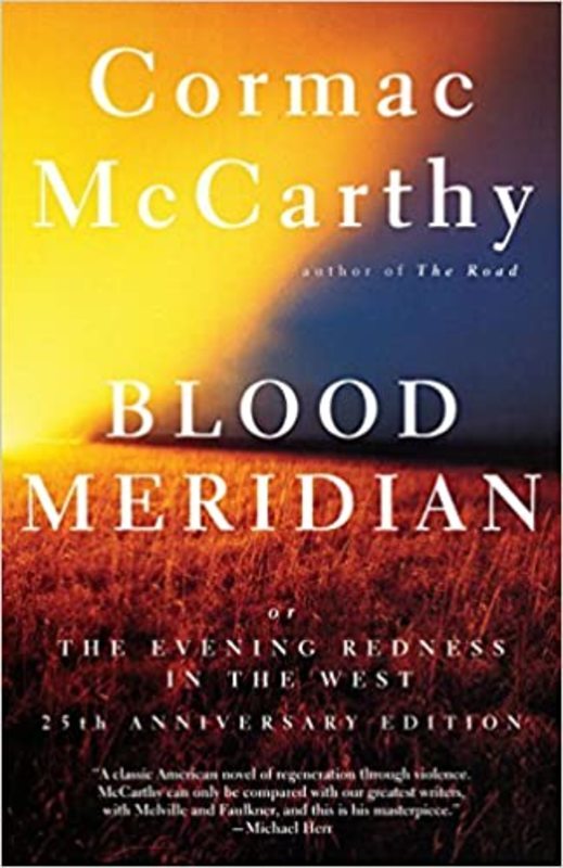 Book cover for "Blood Meridian" by Cormac McCarthy