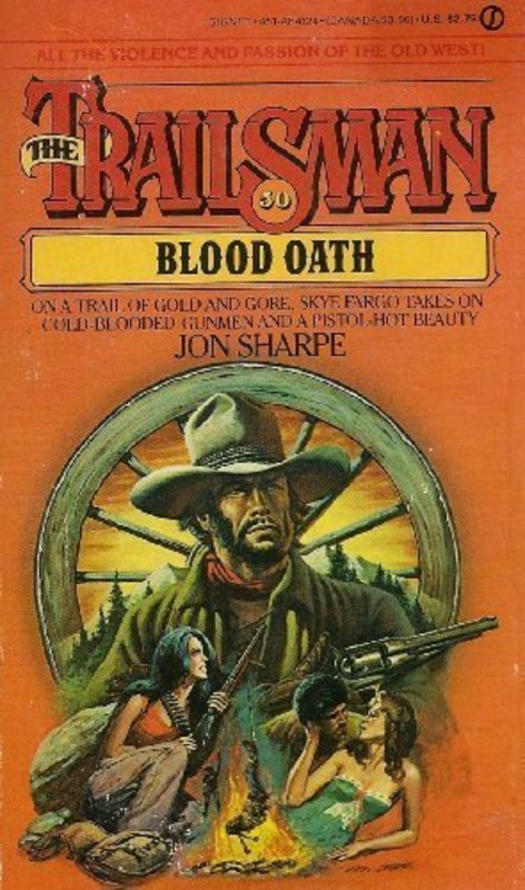 Book cover for "Blood Oath" by Jon Sharpe