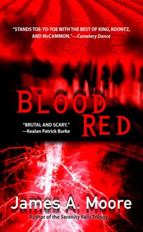 Book cover for "Blood Red" by James A Moore