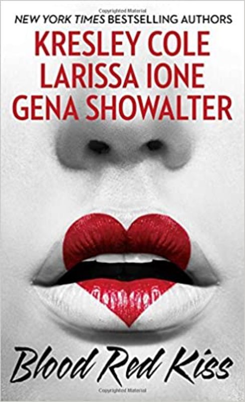 Book cover for "Blood Red Kiss" by Kresley Cole