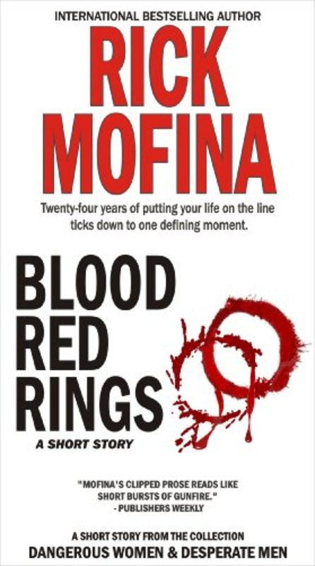 Book cover for "Blood Red Rings" by Rick Mofina