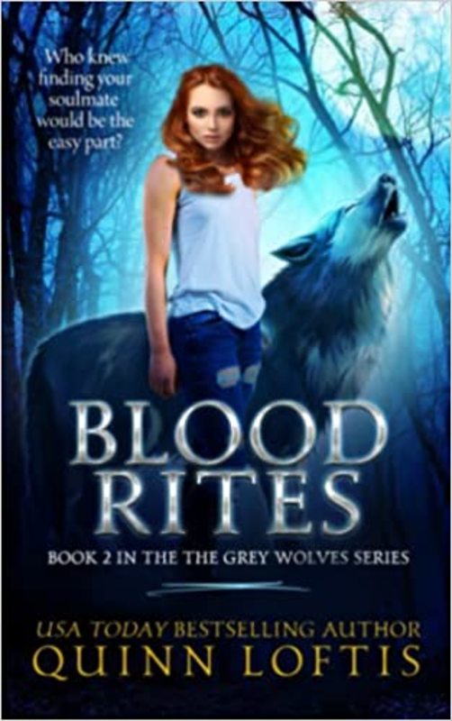 Book cover for "Blood Rites" by Quinn Loftis