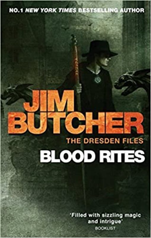 Book cover for "Blood Rites" by Jim Butcher