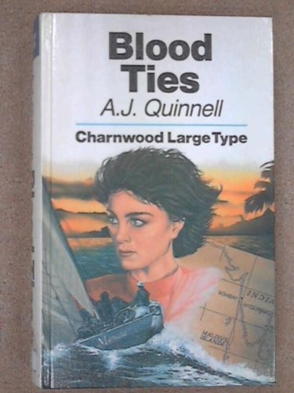 Book cover for "Blood Ties" by AJ Quinnell