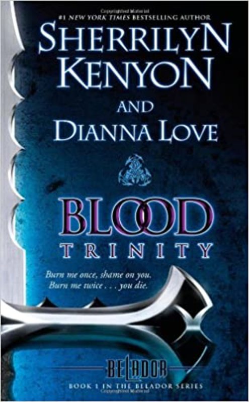 Book cover for "Blood Trinity" by Sherrilyn Kenyon