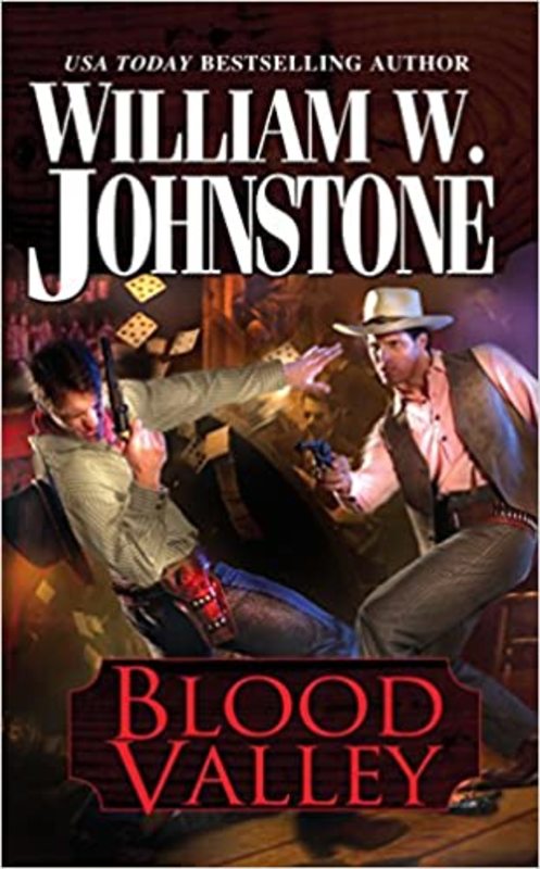 Book cover for "Blood Valley" by William W. Johnstone