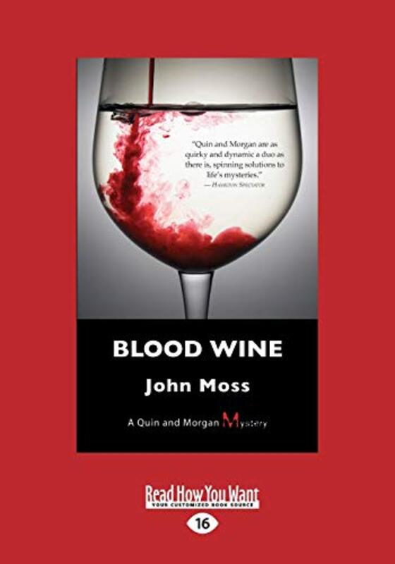 Book cover for "Blood Wine" by John Moss