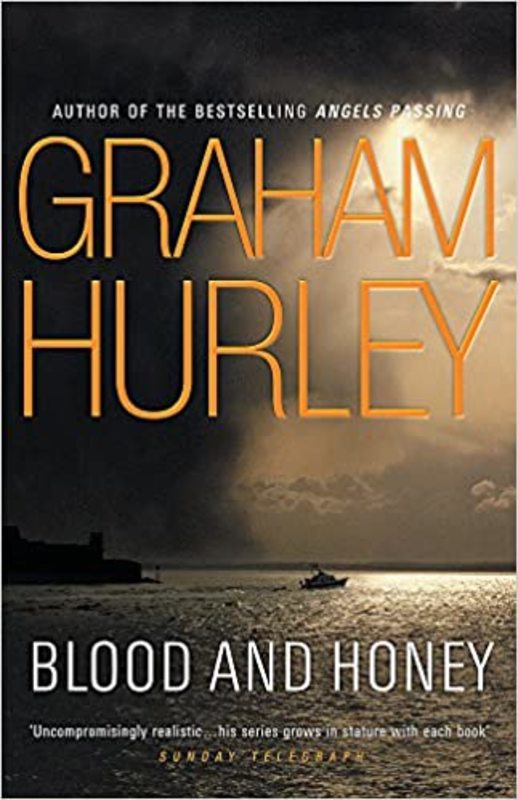 Book cover for "Blood and Honey" by Graham Hurley