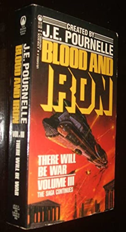 Book cover for "Blood and Iron" by Jerry Pournelle
