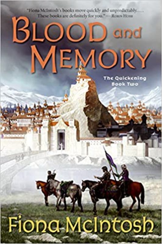 Book cover for "Blood and Memory" by Fiona McIntosh