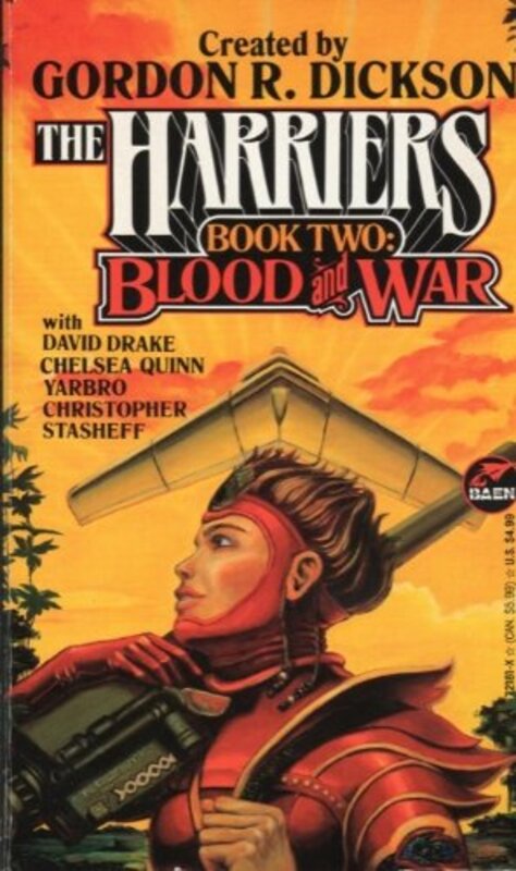 Book cover for "Blood and War" by David Drake