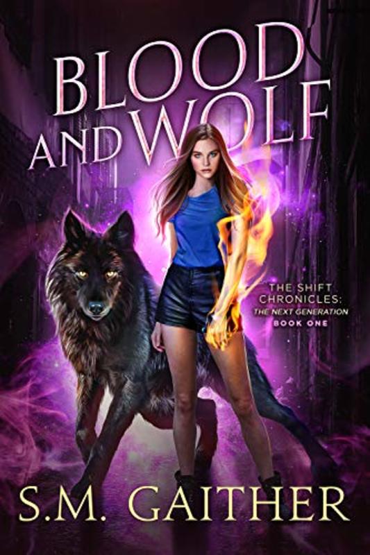 Book cover for "Blood and Wolf" by SM Gaither