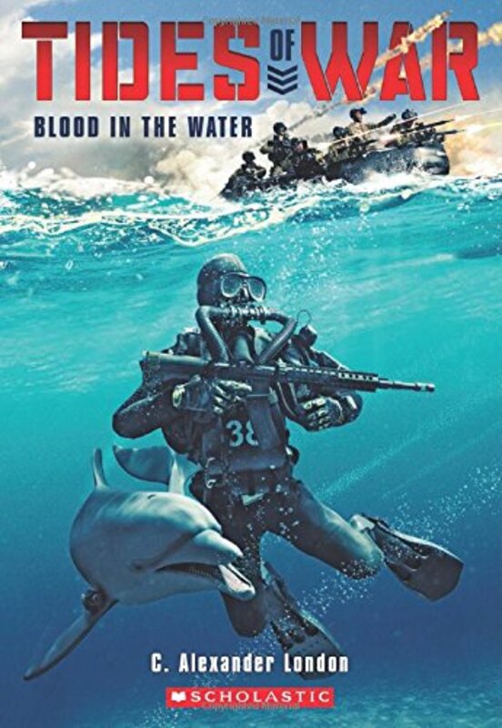 Book cover for "Blood in the Water" by C Alexander London