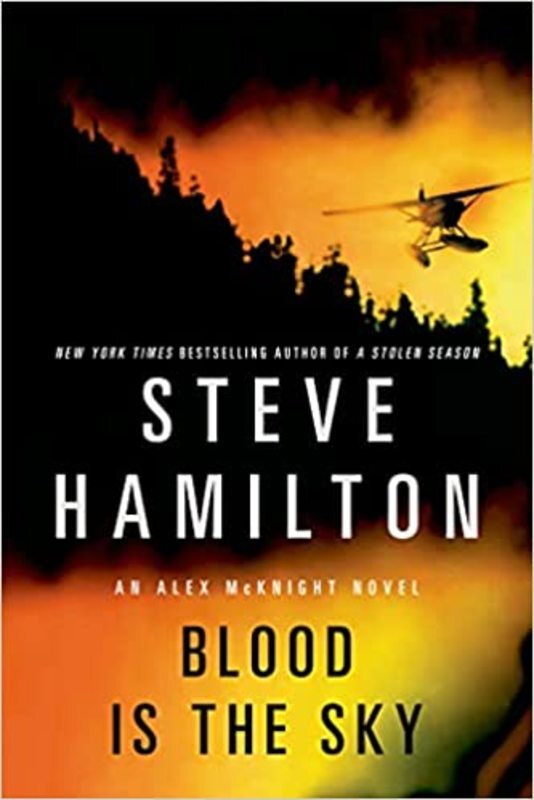 Book cover for "Blood is the Sky" by Steve Hamilton