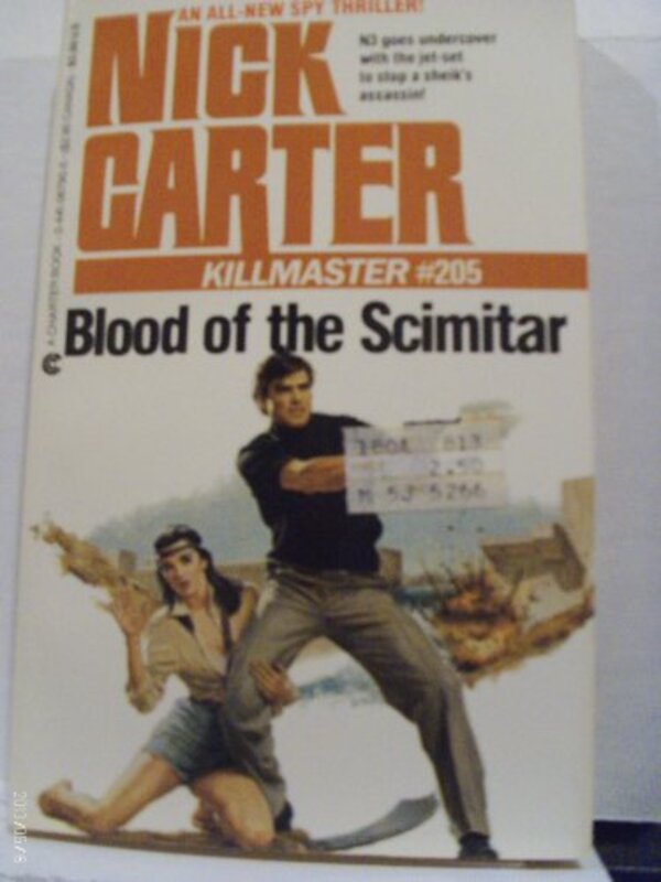 Book cover for "Blood of the Scimitar" by Nick Carter
