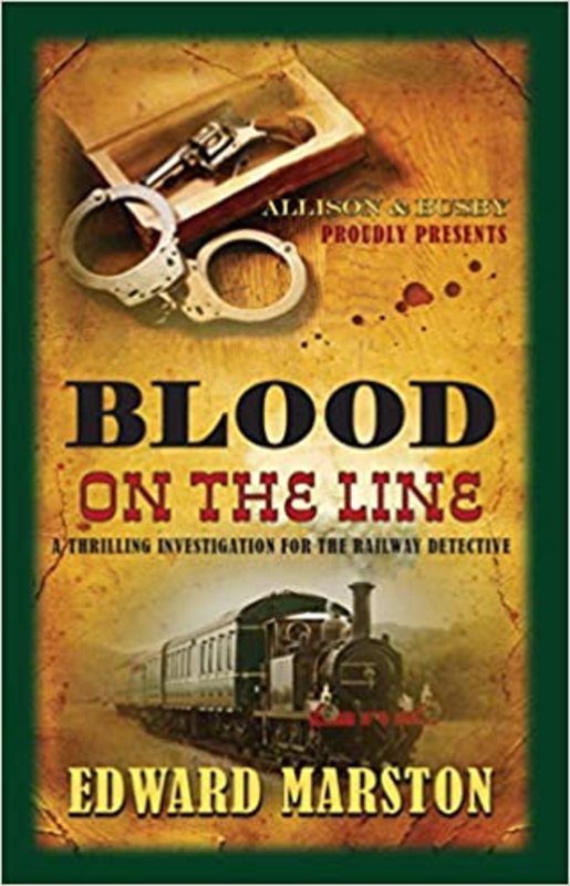 Book cover for "Blood on the Line" by Edward Marston