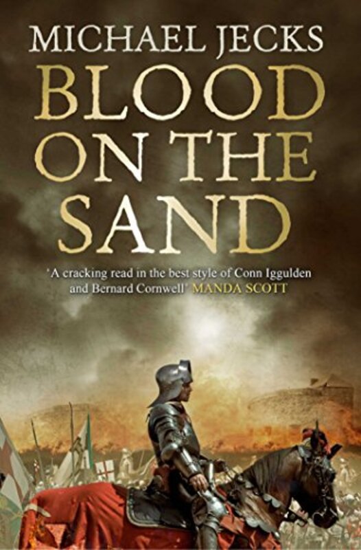 Book cover for "Blood on the Sand" by Michael Jecks