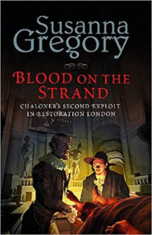 Book cover for "Blood on the Strand" by Susanna Gregory