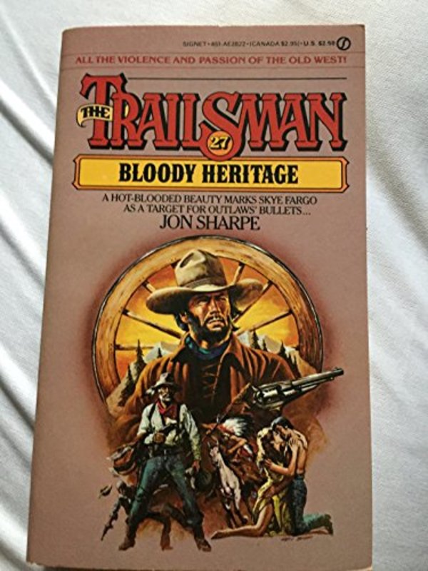 Book cover for "Bloody Heritage" by Jon Sharpe