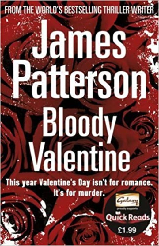 Book cover for "Bloody Valentine" by James Patterson