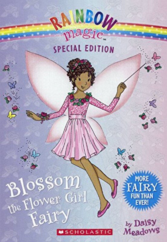 Book cover for "Blossom the Flower Girl Fairy" by Daisy Meadows