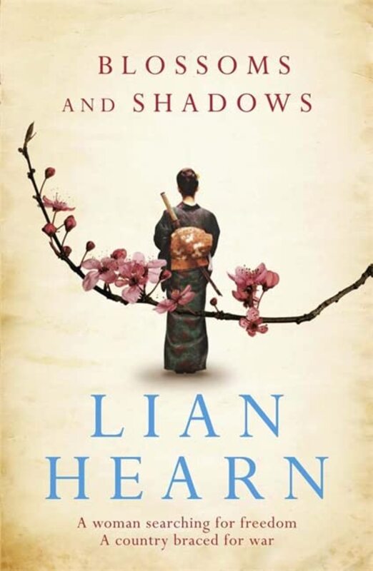 Book cover for "Blossoms and Shadows" by Lian Hearn