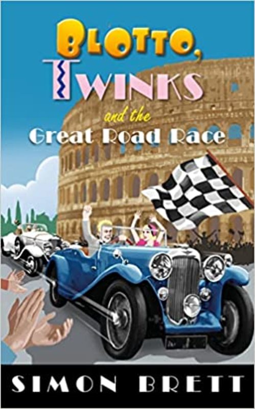 Book cover for "Blotto, Twinks and the Great Road Race" by Simon Brett
