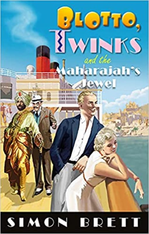 Book cover for "Blotto, Twinks and the Maharajah's Jewel" by Simon Brett