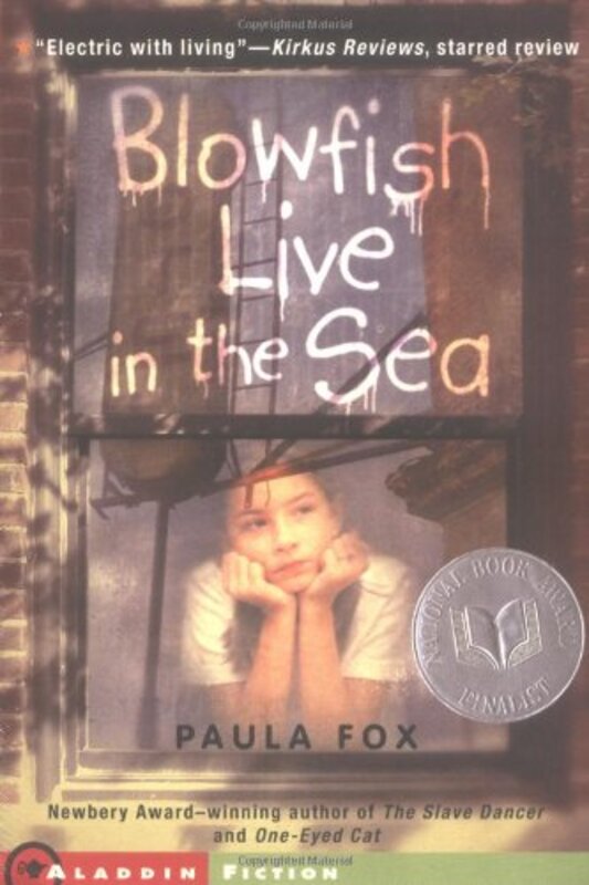 Book cover for "Blowfish Live in the Sea" by Paula Fox