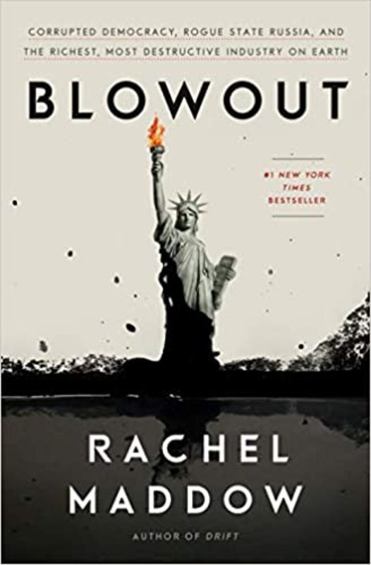 Book cover for "Blowout" by Rachel Maddow