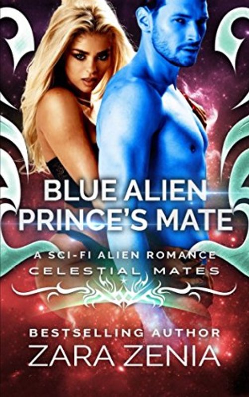 Book cover for "Blue Alien Prince's Mate" by Zara Zenia