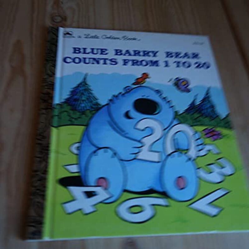 Book cover for "Blue Barry Bear Counts From 1 To 20" by Marilyn Sadler
