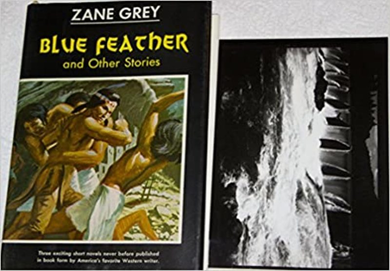 Book cover for "Blue Feather" by Zane Grey