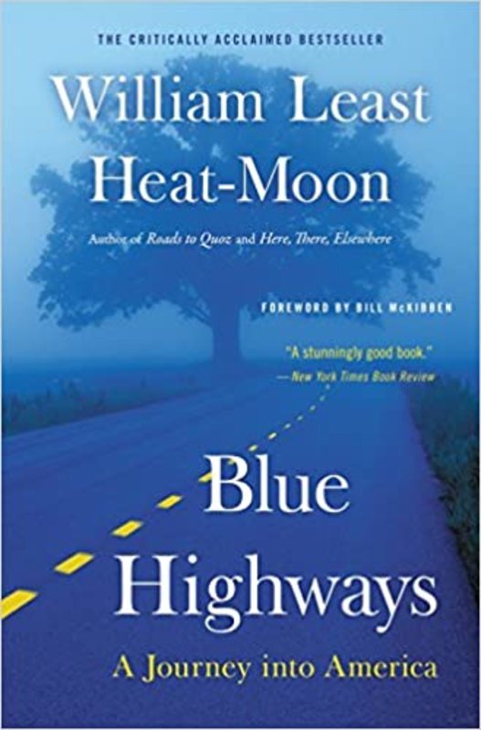 Book cover for "Blue Highways" by William Least Heat-Moon
