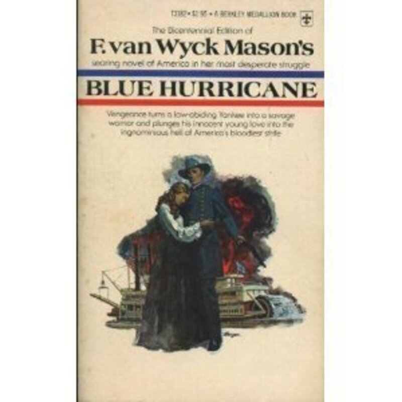 Book cover for "Blue Hurricane" by F Van Wyck Mason