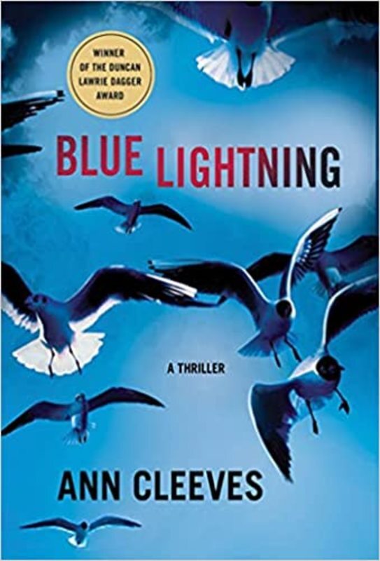 Book cover for "Blue Lightning" by Ann Cleeves