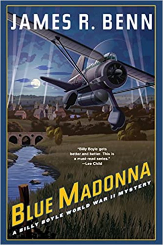 Book cover for "Blue Madonna" by James R. Benn