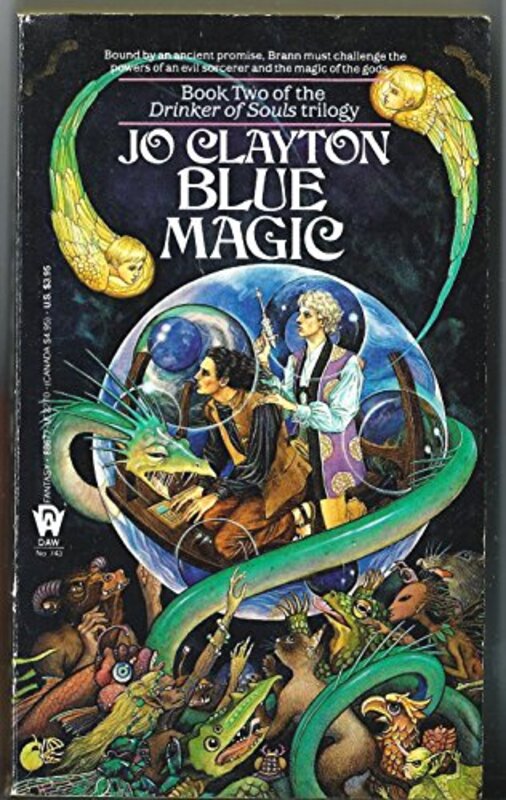 Book cover for "Blue Magic" by Jo Clayton