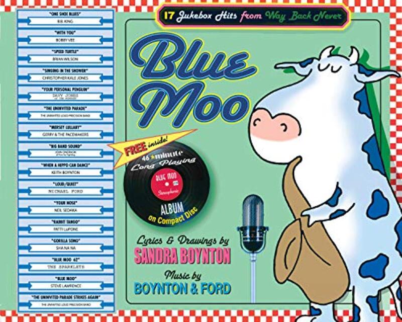 Book cover for "Blue Moo" by Sandra Boynton