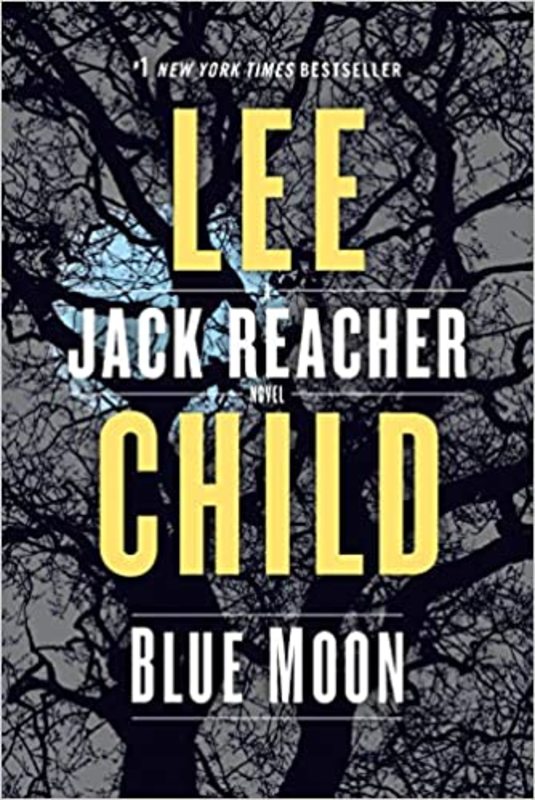 Book cover for "Blue Moon" by Lee Child
