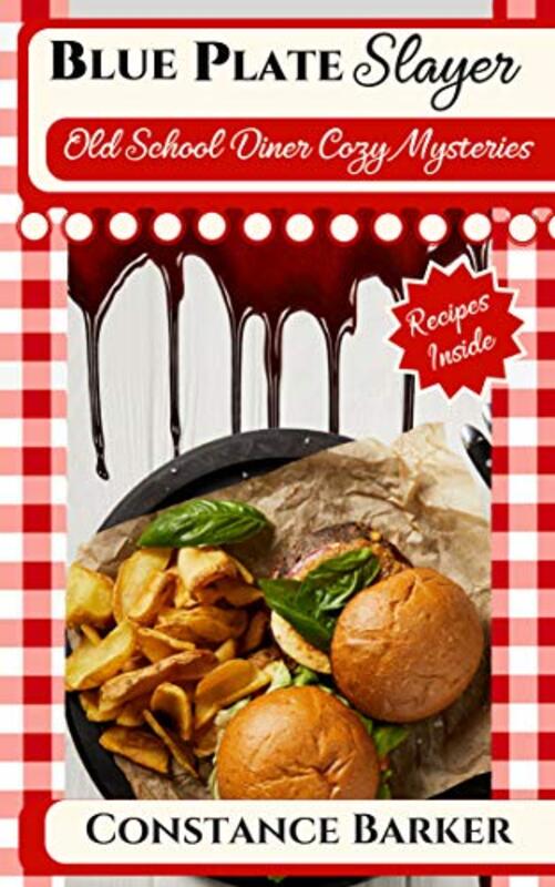 Book cover for "Blue Plate Slayer" by Constance Barker